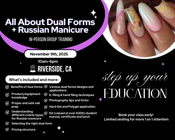 November 9th: All About Dual Forms + Russian Manicure Class