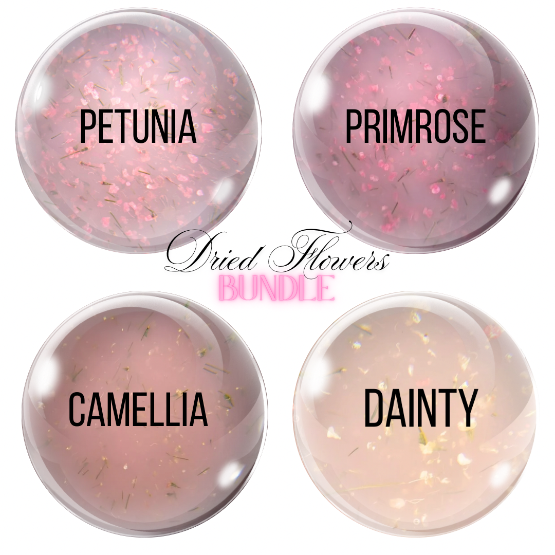 Dried Flowers Formation Gel Bundle